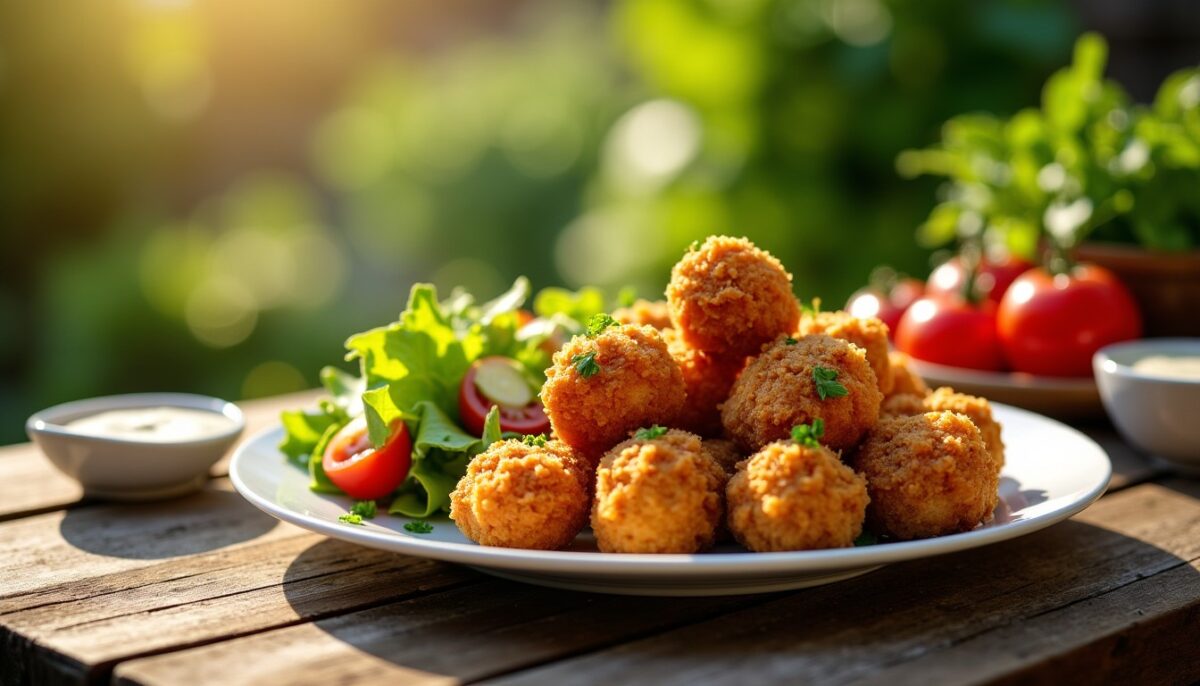 Nuggets de poulet croustillants et sains sans une goutte d’huile Nuggets de poulet croustillants et sains sans une goutte d’huile