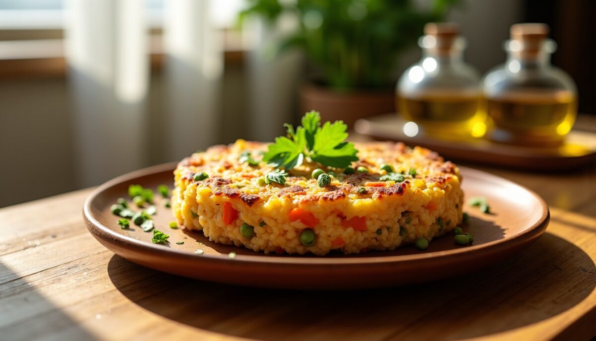 Galette végétale au riz : une alternative légère et savoureuse au steak classique Galette végétale au riz : une alternative légère et savoureuse au steak classique