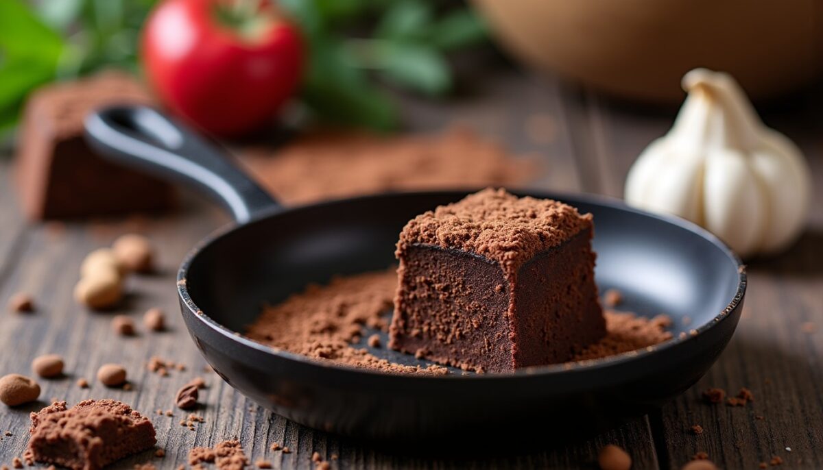 Délice fondant chocolat-datte cuit à la poêle : une gourmandise express