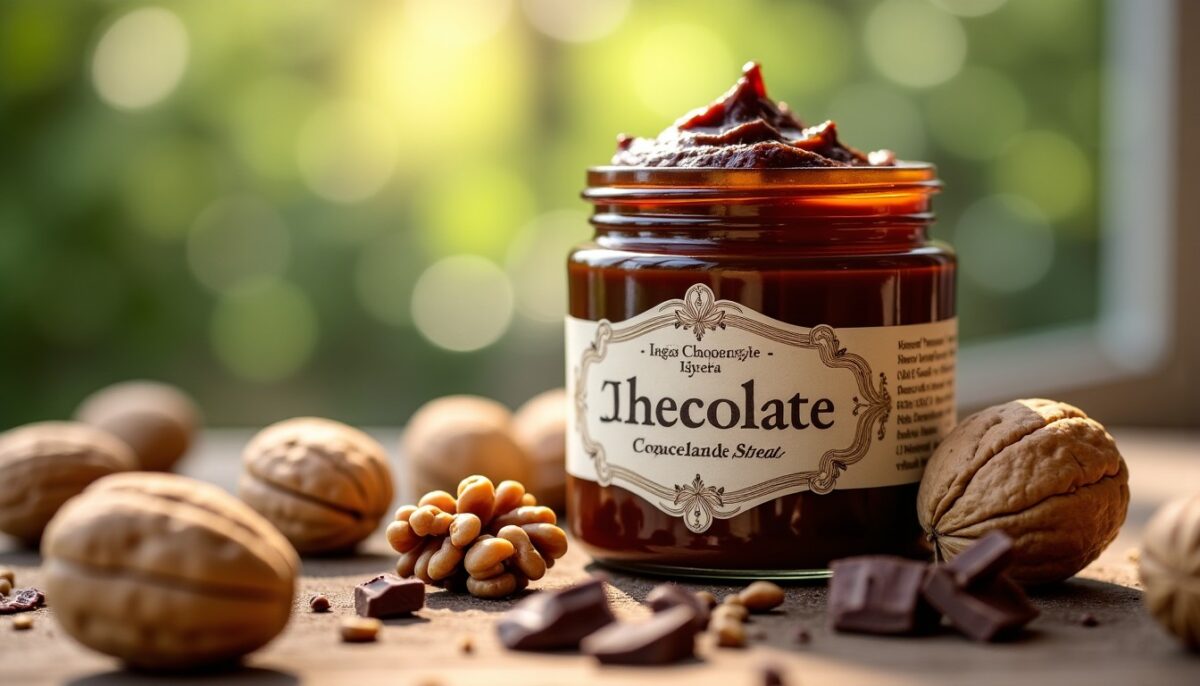 Délice Gourmand : Confiture Artisanal de Noix au Chocolat Fondant