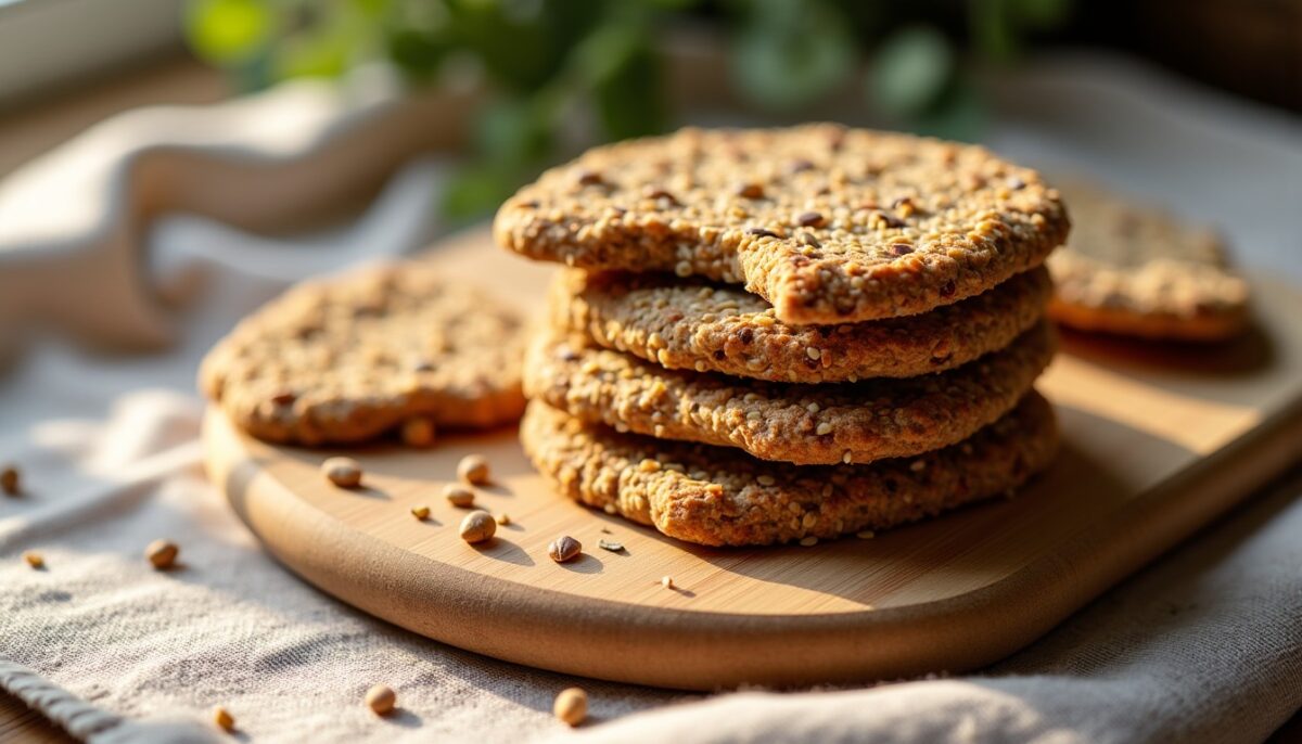 Délices croquants : crackers à l’épeautre riches en graines